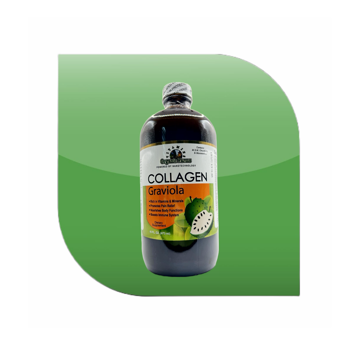 ORGANIC FARMS COLLAGEN GRAVIOLA 16 FL.OZ
