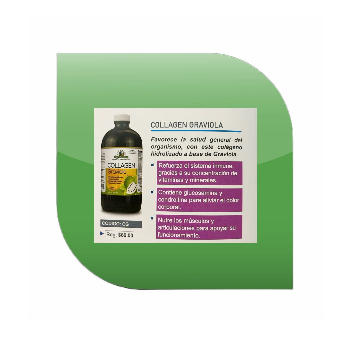 ORGANIC FARMS COLLAGEN GRAVIOLA 16 FL.OZ
