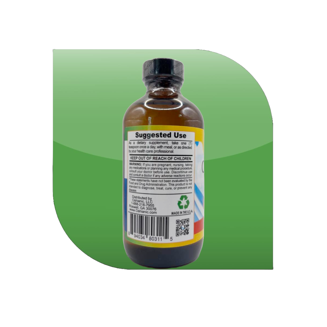 Castor Oil 100% Puro – Oshianic Supplement | 8oz (240ml)