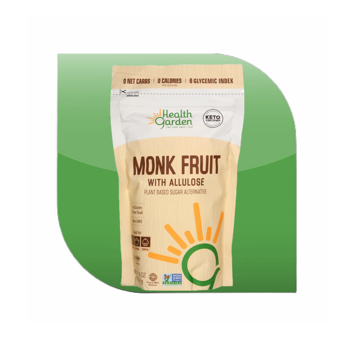 MONK FRUIT WITH ALLULOSE 16 oz